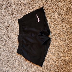 Nike Athletic Shorts with Pink Swoosh